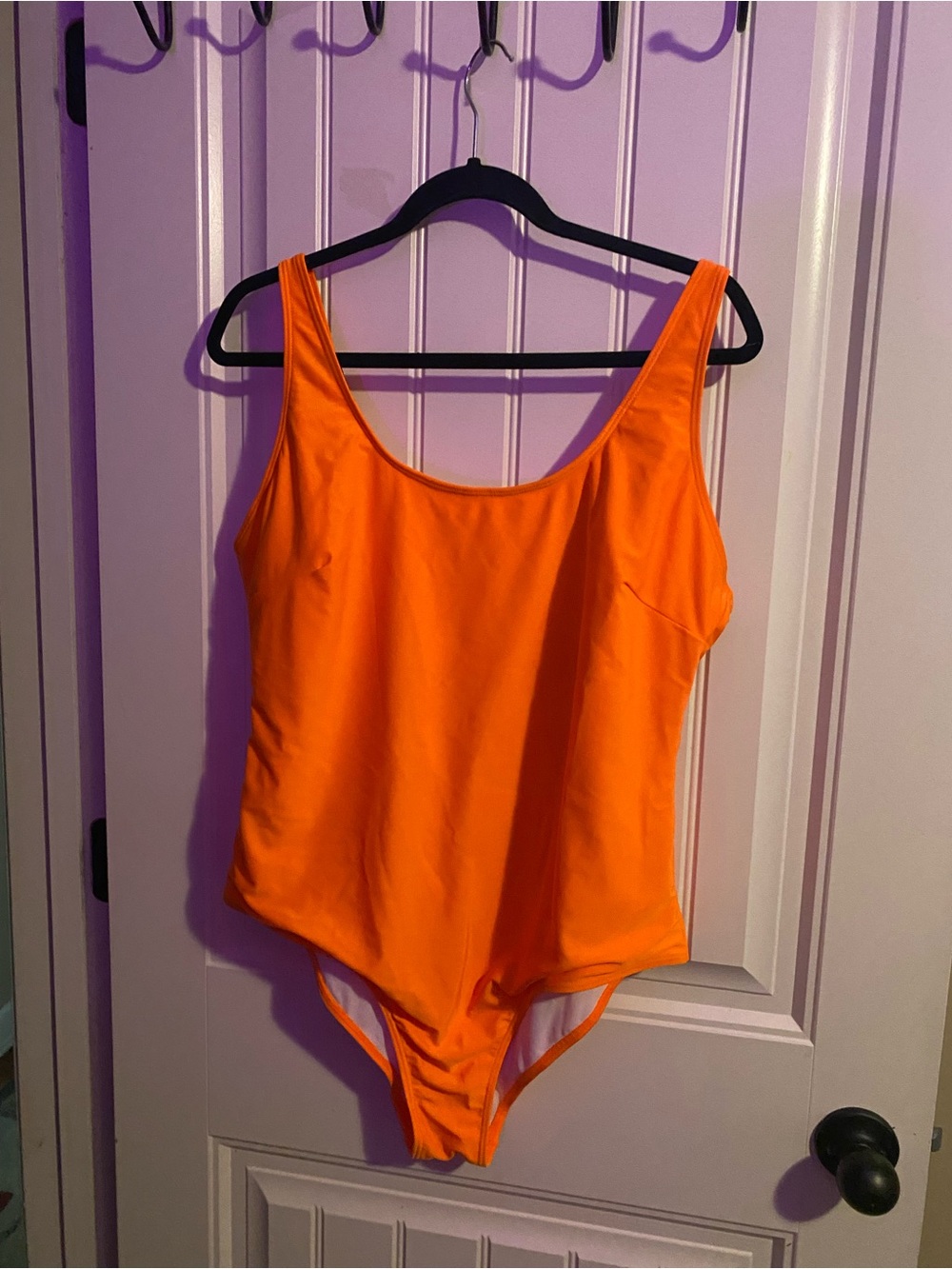 Bright Orange One-Piece Swimsuit